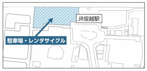 坂越駅前駐車場の地図画像