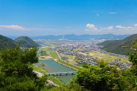 宝珠山からのまちなみ