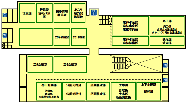 庁舎2階案内図（R8）